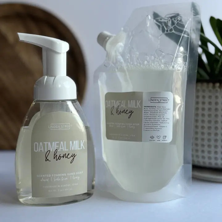 Linden Street Studio-Oatmeal Milk & Honey: Luxurious Foaming Hand Soap