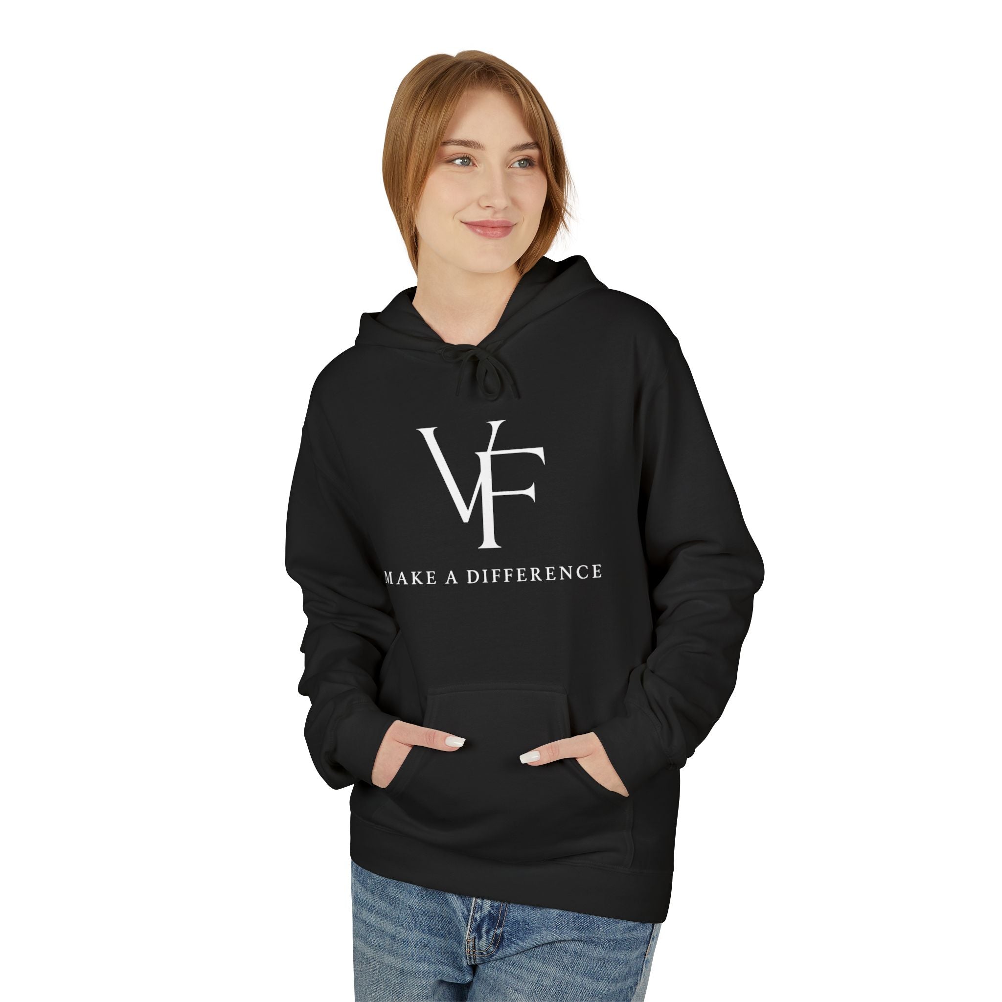 Hoodie — Classic White Midweight Fleece Hoodie