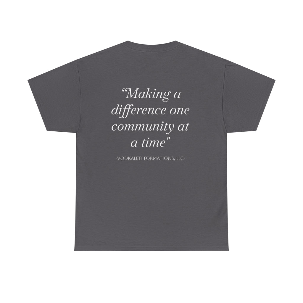 Vodkaleti Community Impact Tee-FRONT AND BACK