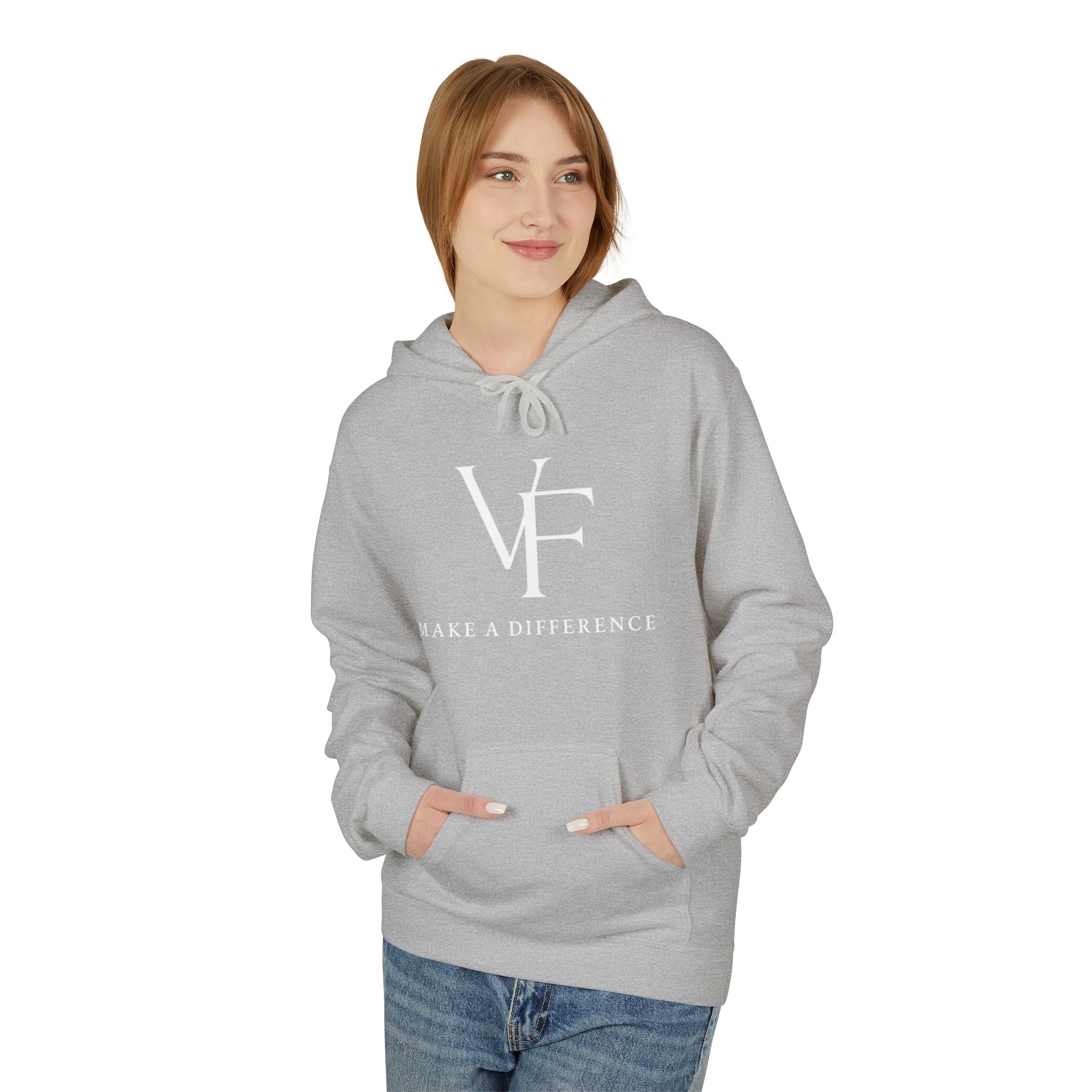 Hoodie — Classic White Midweight Fleece Hoodie