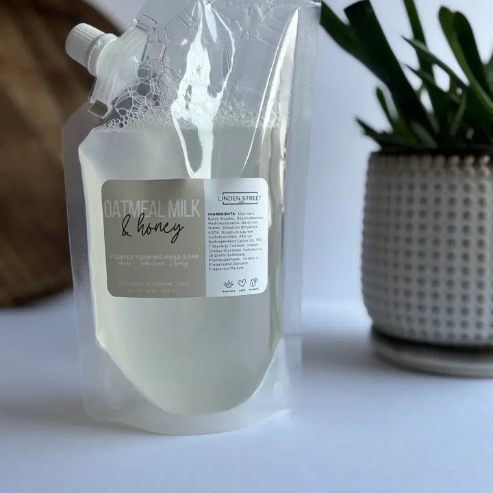 Linden Street Studio-Oatmeal Milk & Honey: Luxurious Foaming Hand Soap