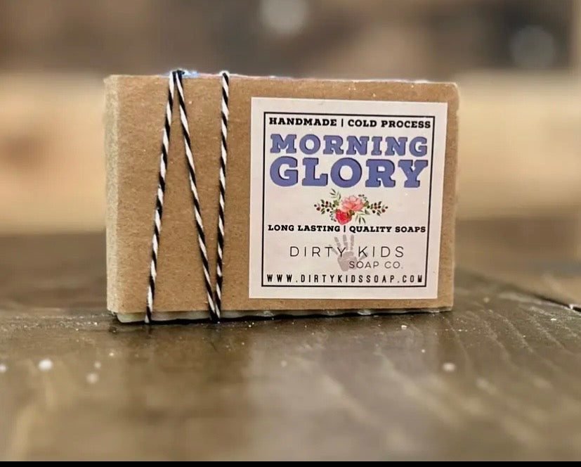 Morning Glory Bar Soap / Cold Process / Moisturizing
